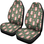 Vintage Pink Pig Pattern Print Universal Fit Car Seat Covers