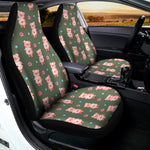 Vintage Pink Pig Pattern Print Universal Fit Car Seat Covers