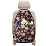 Vintage Pink Rose Floral Pattern Print Car Seat Organizers