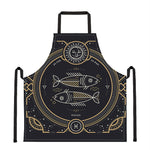 Vintage Pisces Zodiac Sign Print Apron