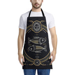 Vintage Pisces Zodiac Sign Print Apron