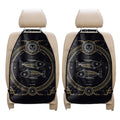 Vintage Pisces Zodiac Sign Print Car Seat Organizers