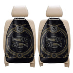Vintage Pisces Zodiac Sign Print Car Seat Organizers
