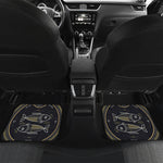 Vintage Pisces Zodiac Sign Print Front and Back Car Floor Mats