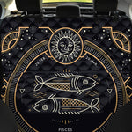 Vintage Pisces Zodiac Sign Print Pet Car Back Seat Cover