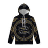 Vintage Pisces Zodiac Sign Print Pullover Hoodie