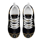 Vintage Pisces Zodiac Sign Print White Sneakers