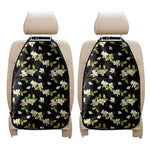 Vintage Plumeria Flower Pattern Print Car Seat Organizers