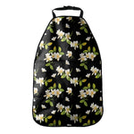 Vintage Plumeria Flower Pattern Print Car Seat Organizers
