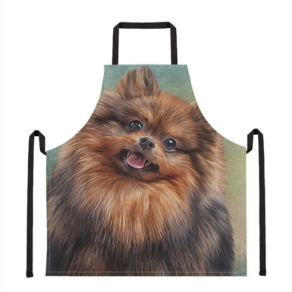 Vintage Pomeranian Portrait Apron