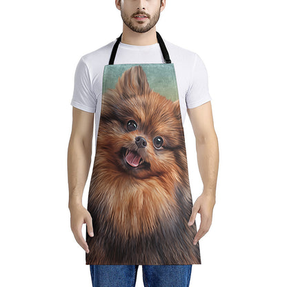 Vintage Pomeranian Portrait Apron