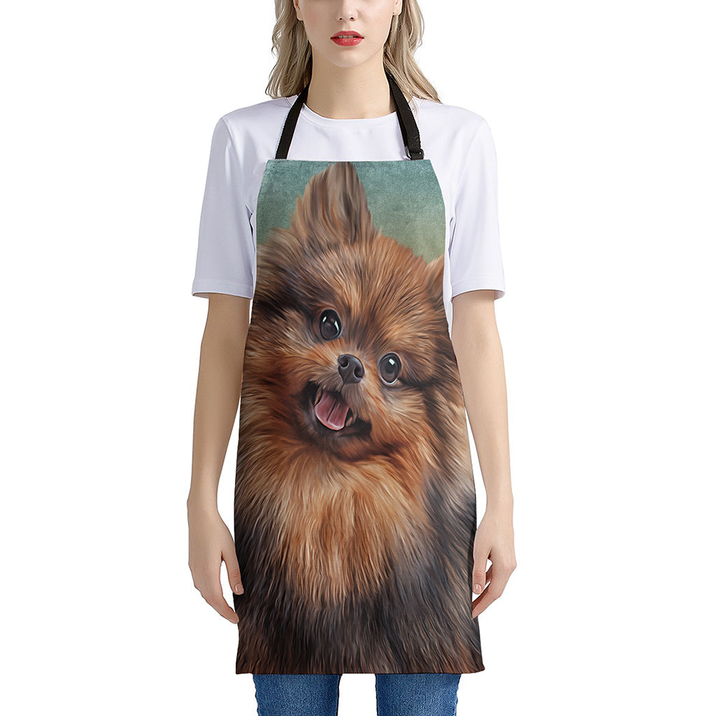 Vintage Pomeranian Portrait Apron
