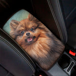 Vintage Pomeranian Portrait Car Center Console Cover