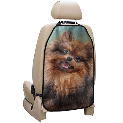 Vintage Pomeranian Portrait Car Seat Organizers