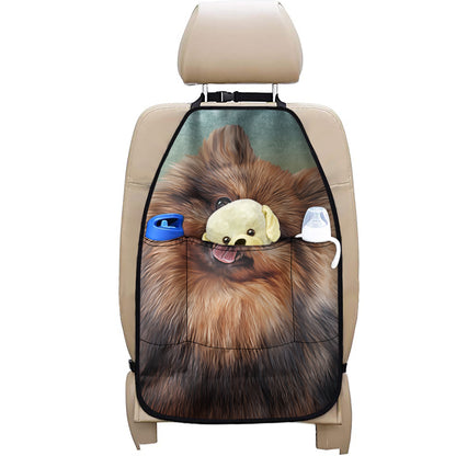 Vintage Pomeranian Portrait Car Seat Organizers