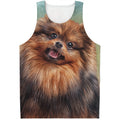 Vintage Pomeranian Portrait Men's Tank Top