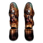 Vintage Pomeranian Portrait Muay Thai Shin Guard