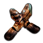 Vintage Pomeranian Portrait Muay Thai Shin Guard