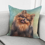 Vintage Pomeranian Portrait Pillow Cover
