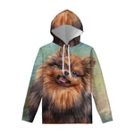 Vintage Pomeranian Portrait Pullover Hoodie