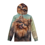 Vintage Pomeranian Portrait Pullover Hoodie