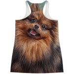 Vintage Pomeranian Portrait Women's Racerback Tank Top