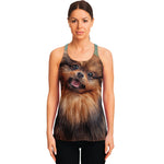 Vintage Pomeranian Portrait Women's Racerback Tank Top