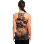 Vintage Pomeranian Portrait Women's Racerback Tank Top