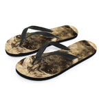 Vintage Pug Portrait Print Flip Flops