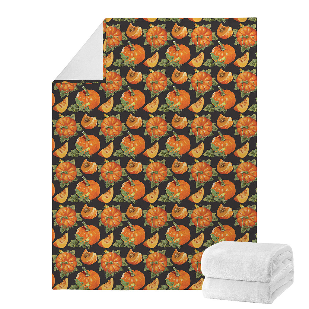 Vintage Pumpkin Pattern Print Blanket