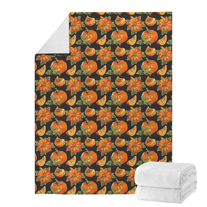 Vintage Pumpkin Pattern Print Blanket