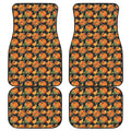 Vintage Pumpkin Pattern Print Front and Back Car Floor Mats