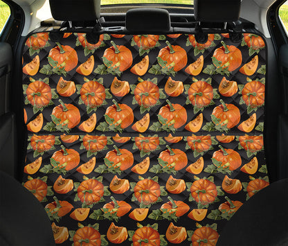 Vintage Pumpkin Pattern Print Pet Car Back Seat Cover
