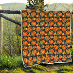 Vintage Pumpkin Pattern Print Quilt