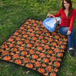 Vintage Pumpkin Pattern Print Quilt