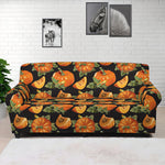 Vintage Pumpkin Pattern Print Sofa Cover