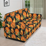 Vintage Pumpkin Pattern Print Sofa Cover