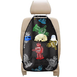 Vintage Robot Pattern Print Car Seat Organizers