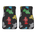 Vintage Robot Pattern Print Front Car Floor Mats