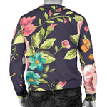 Vintage Rose Floral Flower Pattern Print Men's Crewneck Sweatshirt GearFrost