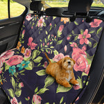 Vintage Rose Floral Flower Pattern Print Pet Car Back Seat Cover
