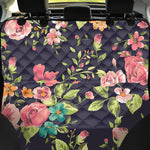 Vintage Rose Floral Flower Pattern Print Pet Car Back Seat Cover