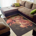 Vintage Rose Print Floor Mat