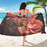 Vintage Rose Print Beach Sarong Wrap