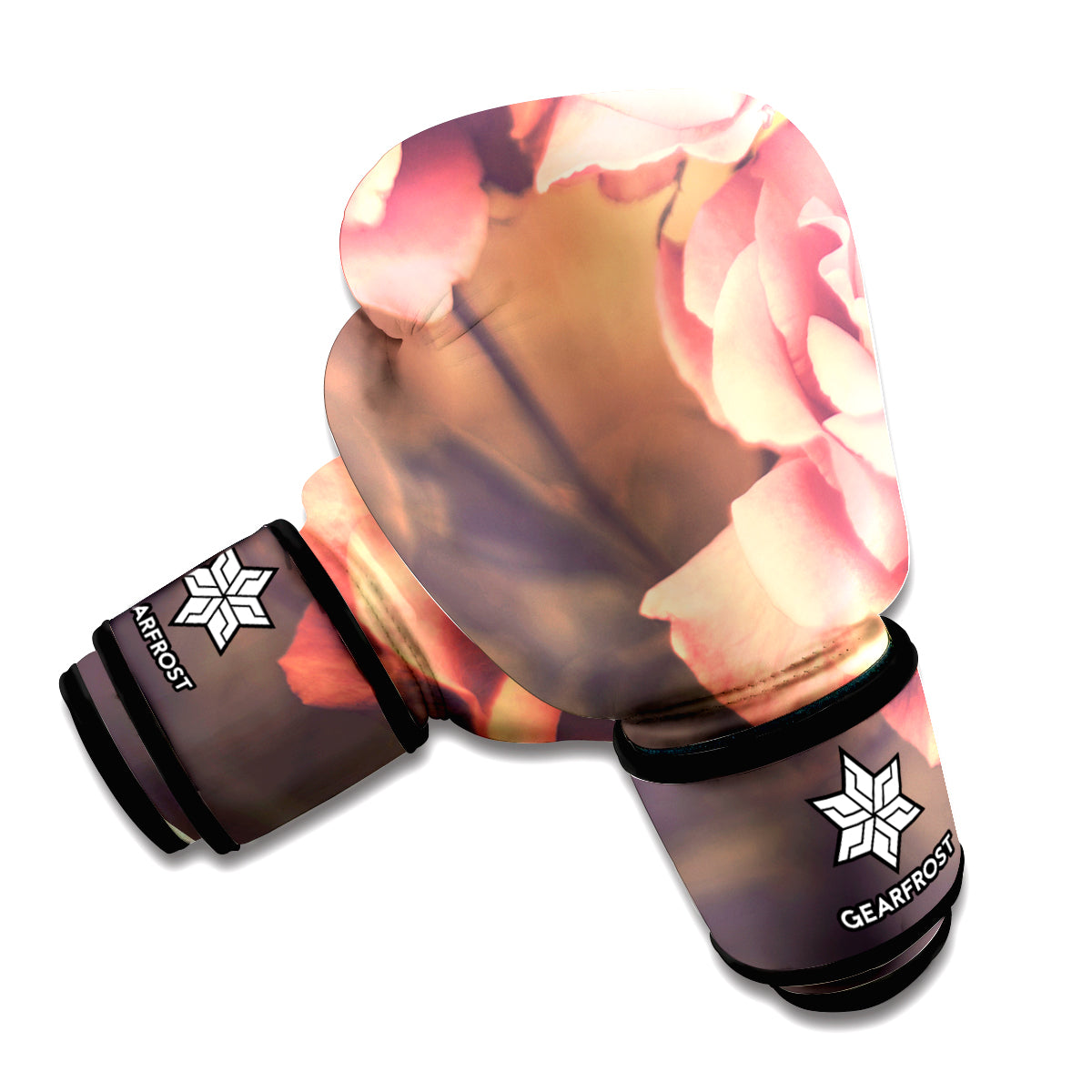 Vintage Rose Print Boxing Gloves