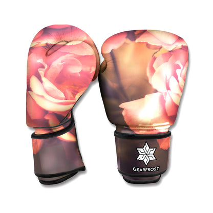 Vintage Rose Print Boxing Gloves