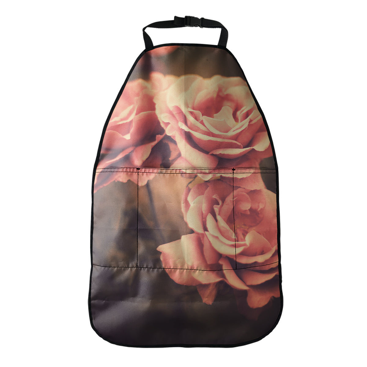 Vintage Rose Print Car Seat Organizers