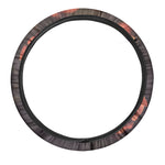 Vintage Rose Print Car Steering Wheel Cover