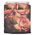Vintage Rose Print Duvet Cover Bedding Set