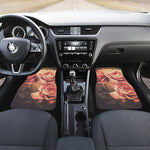 Vintage Rose Print Front Car Floor Mats